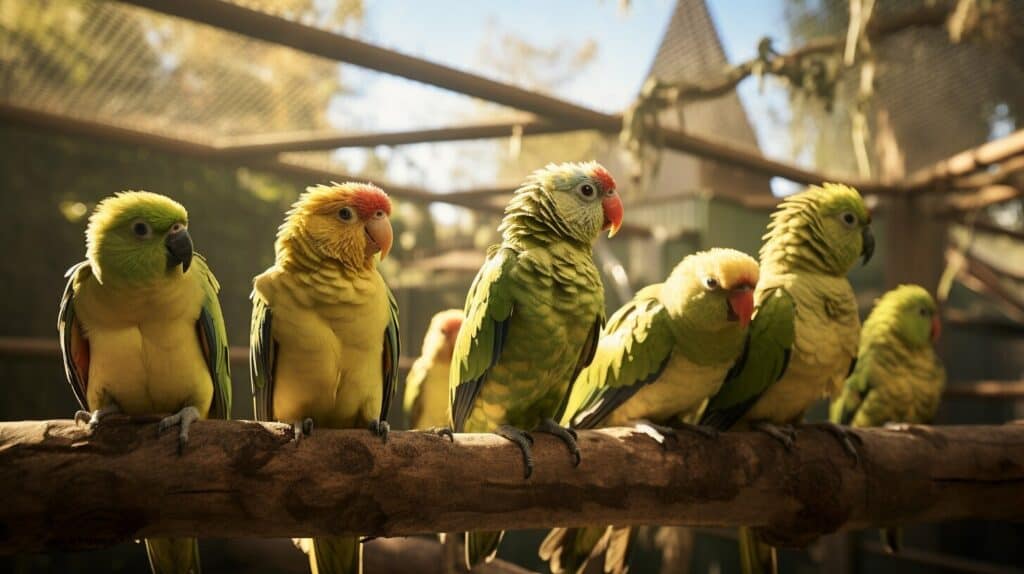 Introducing new birds to a kakariki aviary