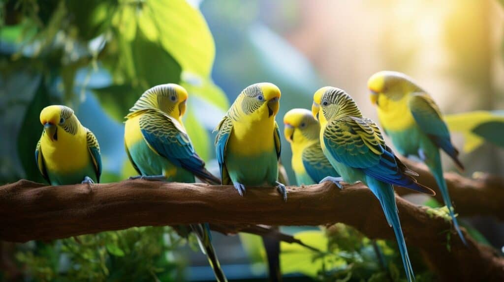 budgerigars with kakarikis